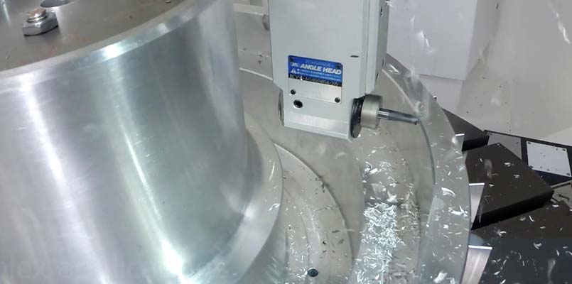 Angled Head CNC machining